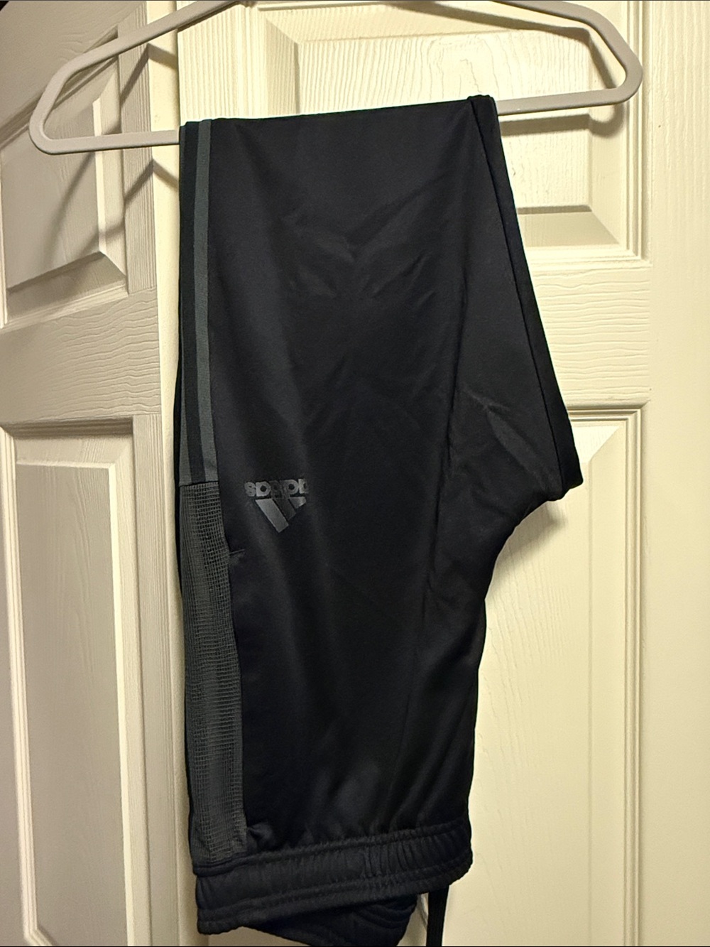adidas Black Men's Jogger Track Pants with Reflective Logo